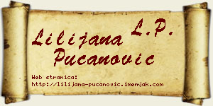 Lilijana Pucanović vizit kartica